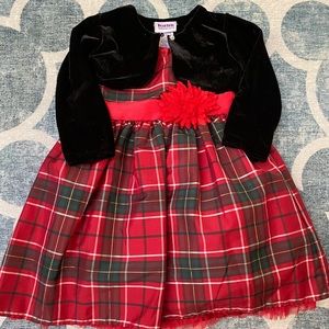 Holiday plaid fancy dress